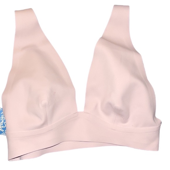 Free People Erin Scuba Bralette Mooncake Pink Size XS - Picture 2 of 7